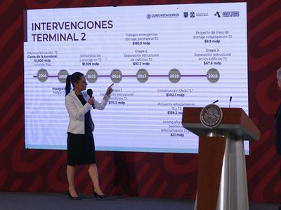 Sheinbaum revela que rehabilitación de la Terminal 2 del AICM costará 400 millones de pesos