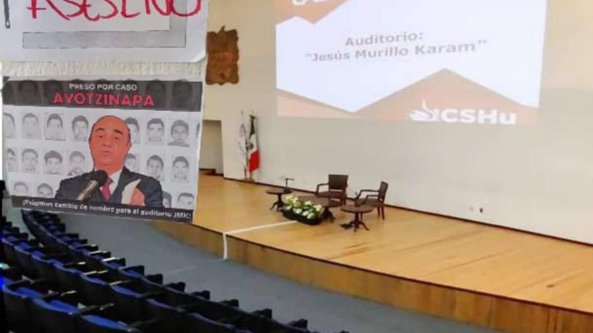 Auditorio principal del Instituto de Ciencias Sociales y Humanidades (ICSHU) dejará de llamarse Jesús Murillo Karam