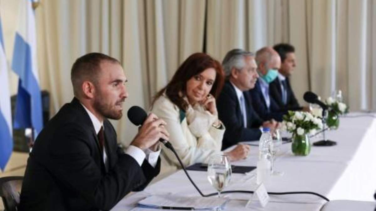 Martín Guzmán, ministro de Economía, y Cristina Fernández, vicepresidenta de la Nación. (Fuente: Twitter)