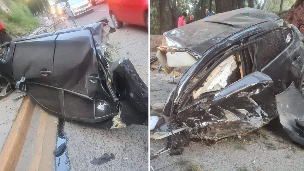 Auto partido en dos