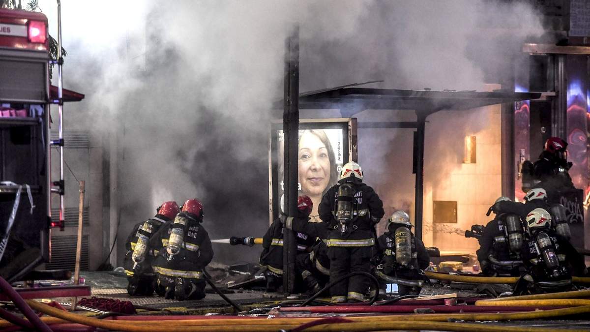 Incendio en Villa Crespo. Fuente: (Twitter)