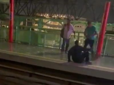 Lanzan a un hombre a las vías del Metro de Monterrey durante una riña (Video)