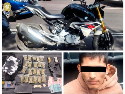 Capturan a motociclistas que intentaron asaltar a dos personas en Iztapalapa
