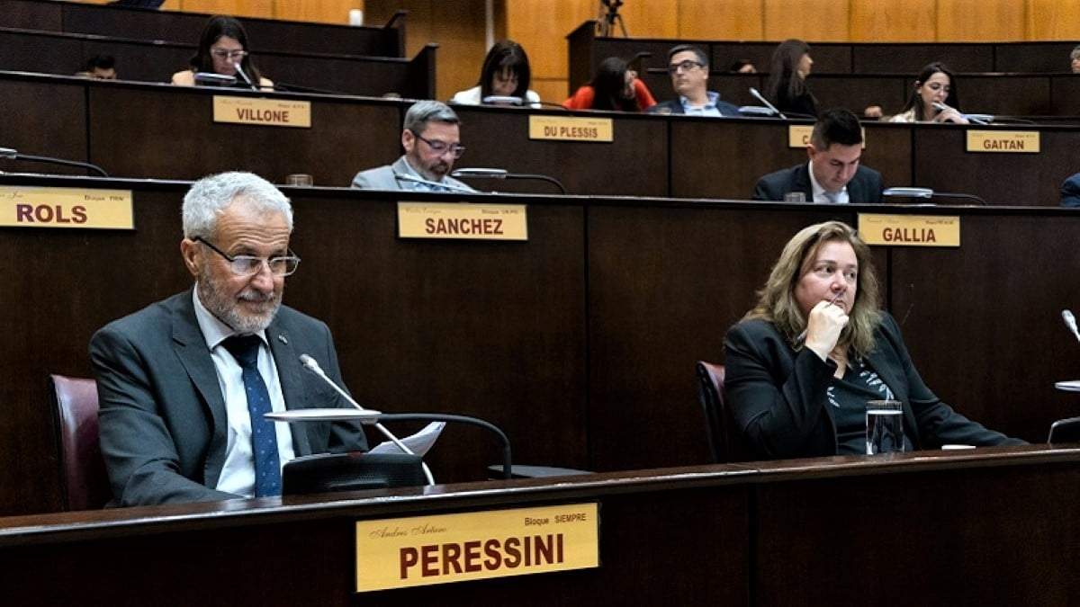 Andrés Peressini y Laura Bonotti, diputados provinciales de SiemPre. Fuente: (Legislatura de Neuquén)
