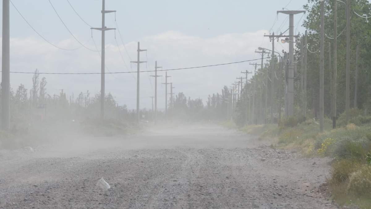 El viento intenso se hará sentir en Neuquén. Fuente: (Emiliano Ortiz)