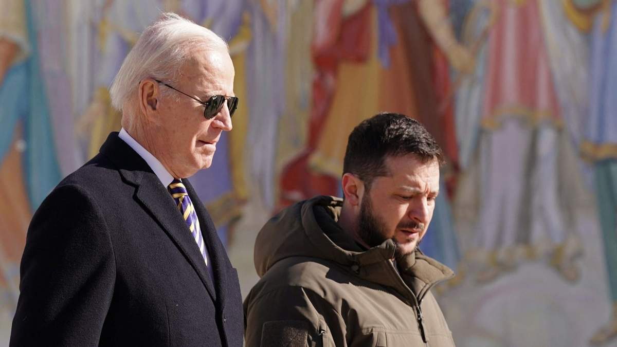 Biden y Zelensky. Fuente: (CNN)