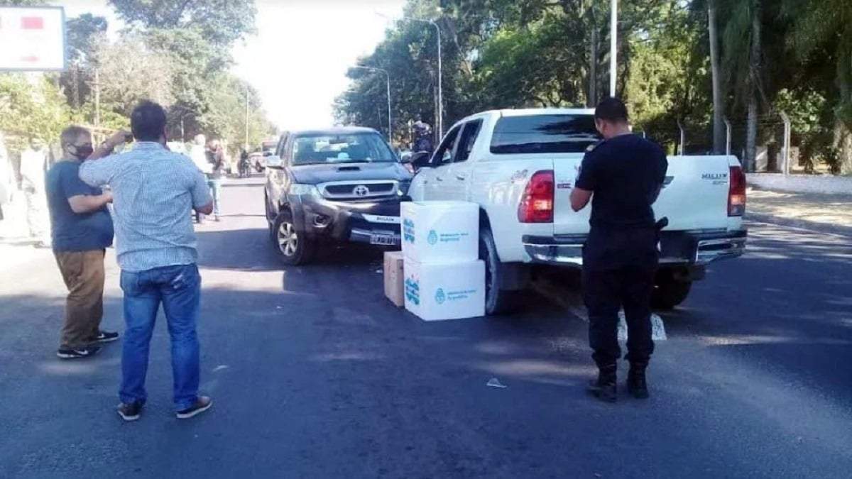El accidente ocurrió esta mañana. No hubo heridos. Fuente: (Twitter)