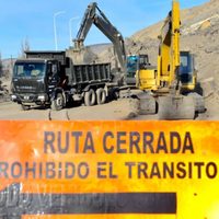 Cerro de la Virgen: retiraron el material que obstruía la ruta 43 y avanza la remediación