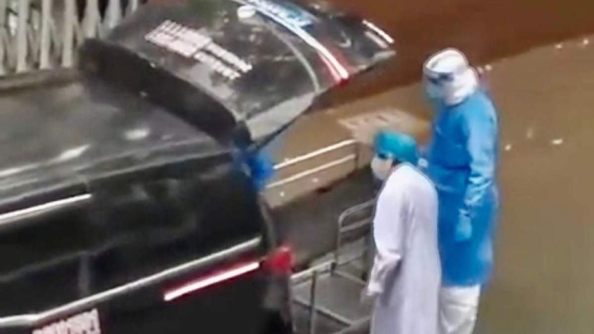 El video se viralizó como "el resucitado de Shangai"