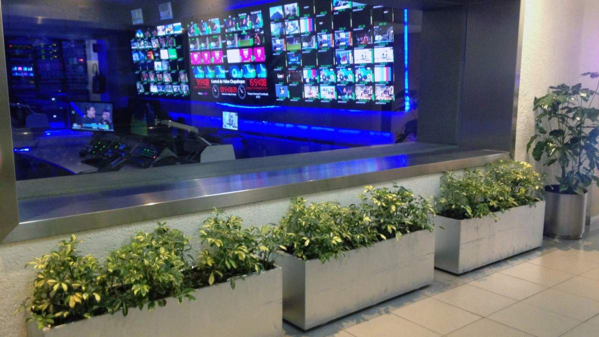 Oficina de un medio de comunicación en México