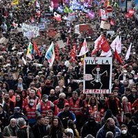 Continúan las protestas contra la reforma jubilatoria en Francia