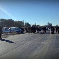 Piquete en ruta 7, a la altura de San Patricio del Chañar