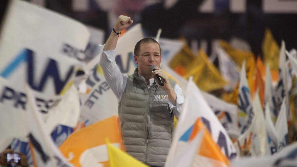 Ricardo Anaya durante su campaña en 2018
