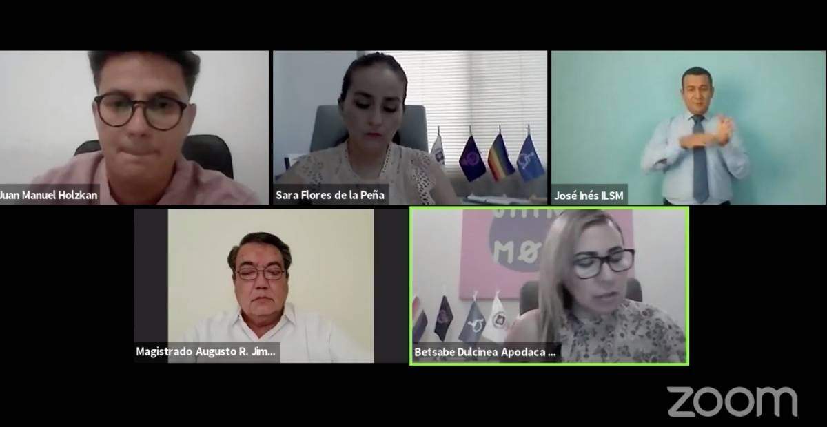 Sesión virtual de los magistrados en Baja California Sur