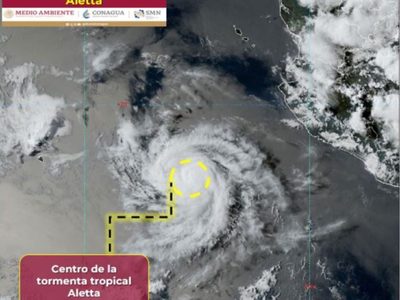 Tormenta tropical Aletta se forma en el Pacífico y afectará a los siguientes estados
