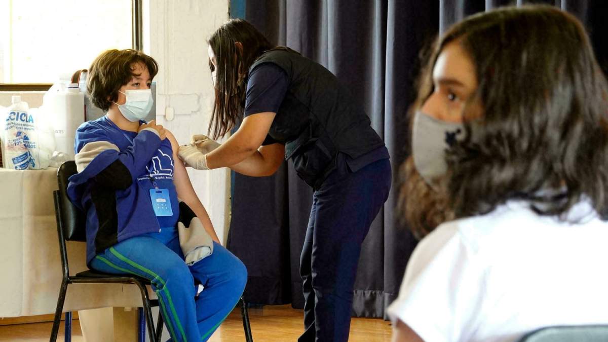 Más del 17% de la población infantil recibió la vacuna contra el coronavirus. Fuente: (Twitter)