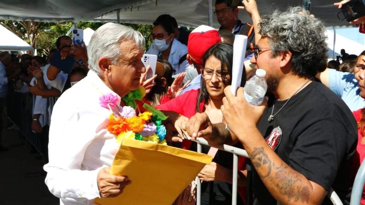 El presidente López Obrador en Loreto, Baja California Sur