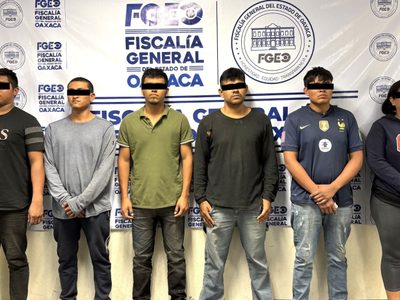 Detienen a siete presuntos integrantes de una célula delictiva vinculada a "Los Cromo" en Oaxaca
