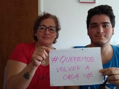 Personas varadas piden volver a sus casas