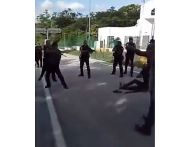 Desalojo de caseta en Huimanguillo, Tabasco, deja un muerto y nueve detenidos (Video)