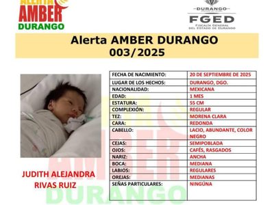 Sustraen a recién nacida del Hospital Materno Infantil de Durango