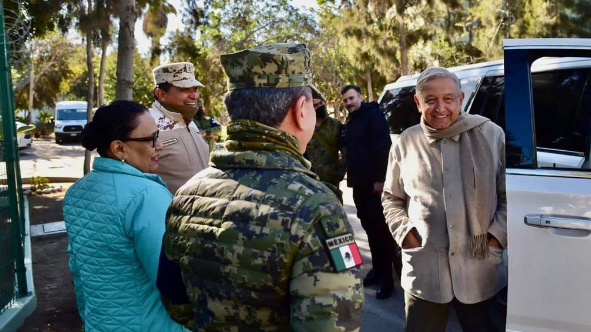 El presidente López Obrador en Baja California