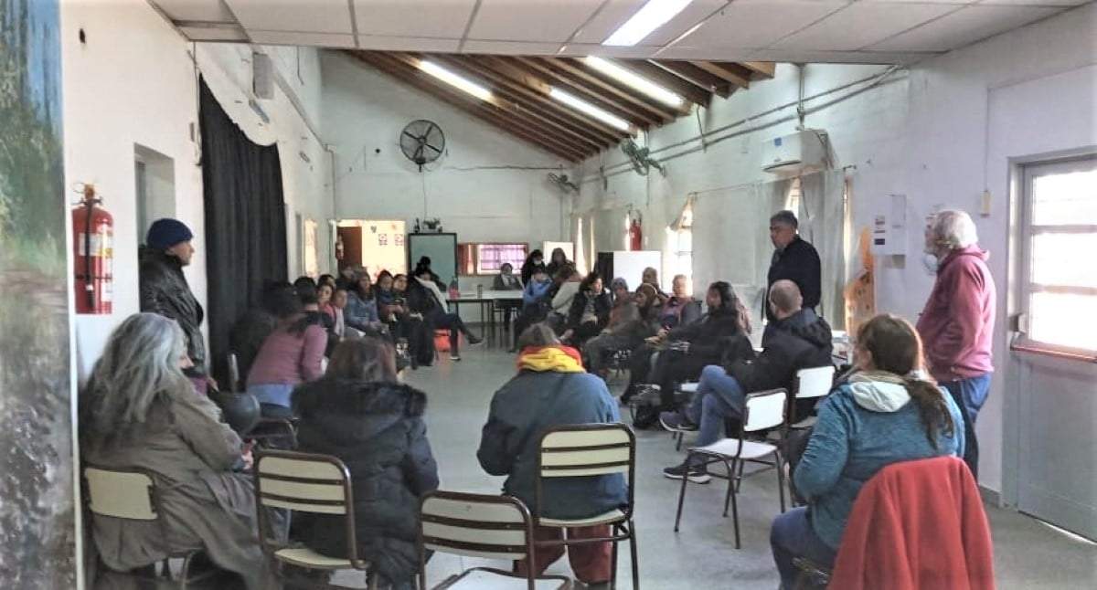 A primeras horas de la mañana realizaron la medida de fuerza. Fuente: (Gentileza Alejandro Lucastegui)
