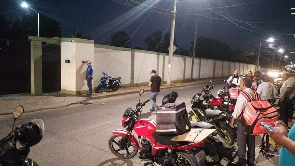 Protesta de repartidores en Irapuato