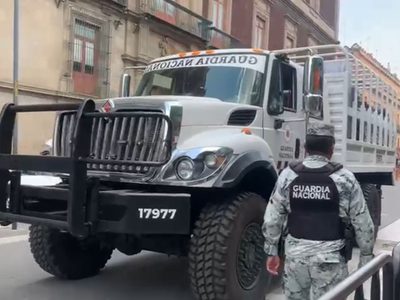 Guardia Nacional resguarda inmediaciones de la SCJN ante plantón “escudo AMLO”