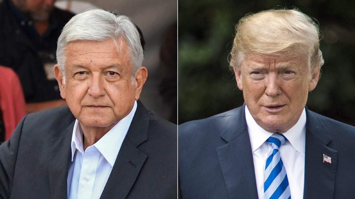 Andrés Manuel López Obrador y Donald Trump. Fuente: (Twitter)