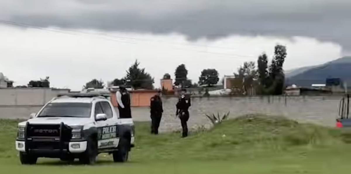 Agentes de la policía en la zona donde fue encontrado el cuerpo del juez