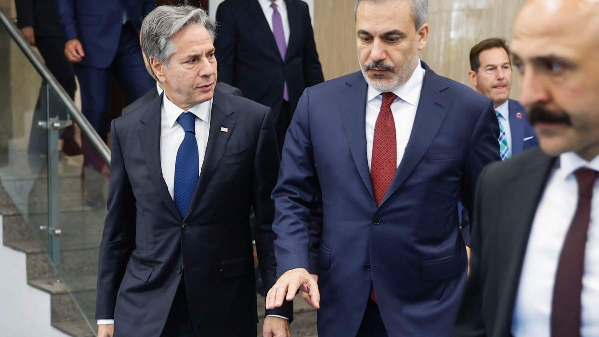 Blinken con el primer ministro de Irak, Mohamed Shia al Sudani