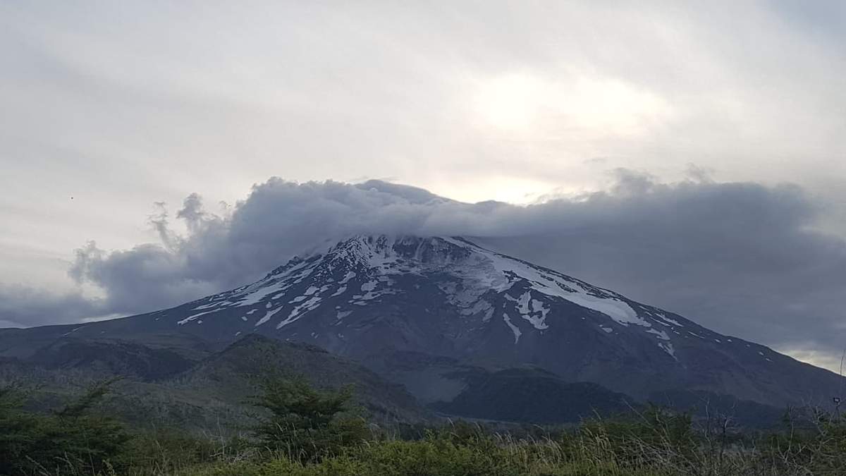 Cielo nublado en la provincia de Neuquén. Fuente: (Twitter)