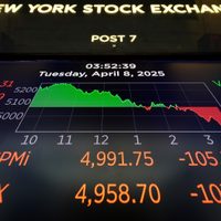 Dow sube 2.000 puntos tras anuncio de Trump de pausar muchos de sus aranceles excepto a China