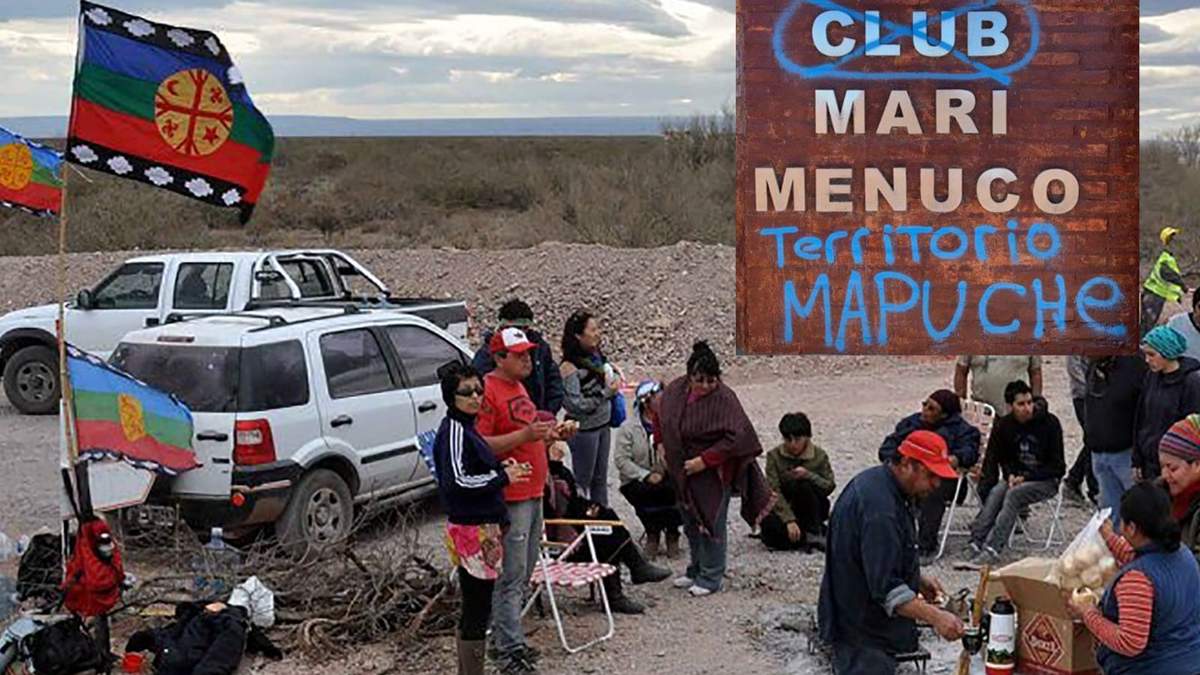 La comunidad mapuche en Mari Menuco tiene una disputa territorial por el club de la localidad. Fuente: (Minuto Neuquén)
