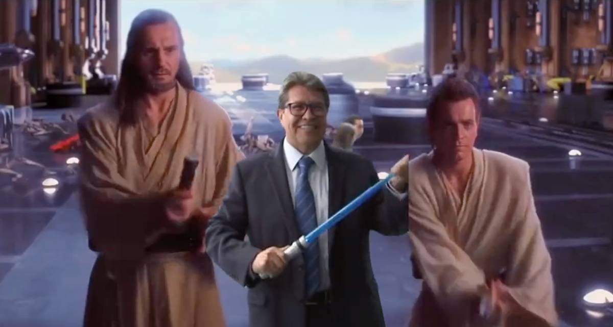 El senador morenista en el video que se volvió viral
