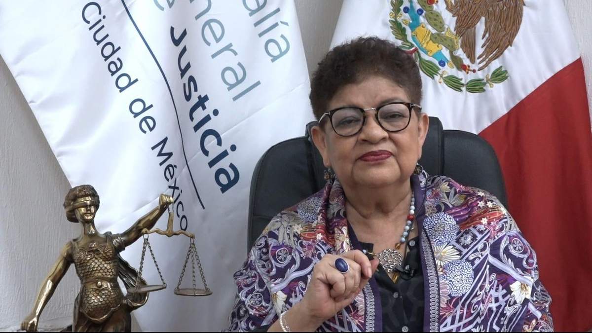 La fiscal general de Justicia de la CDMX, Ernestina Godoy.
