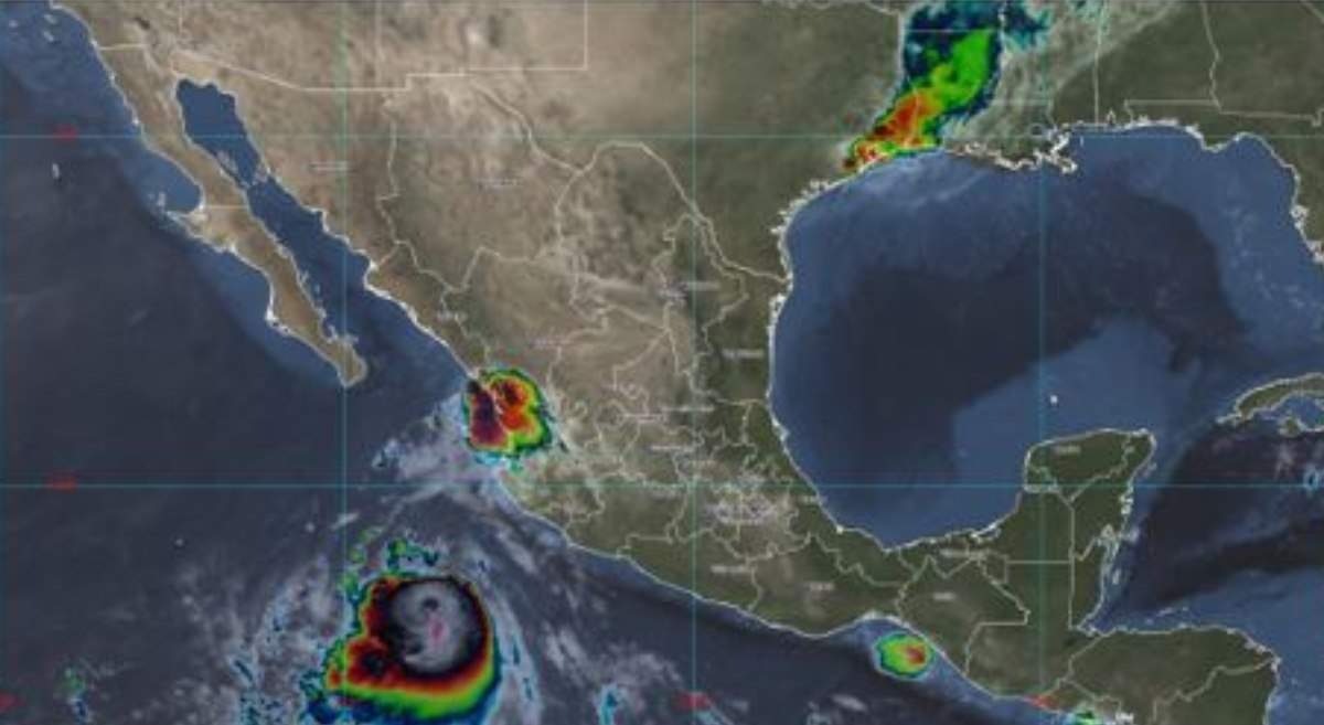 Avance de la tormenta tropical "Pamela"