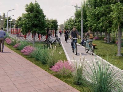 Bicisendas y ciclovías, el gran plan de Carlos Koopmann para transformar a Zapala