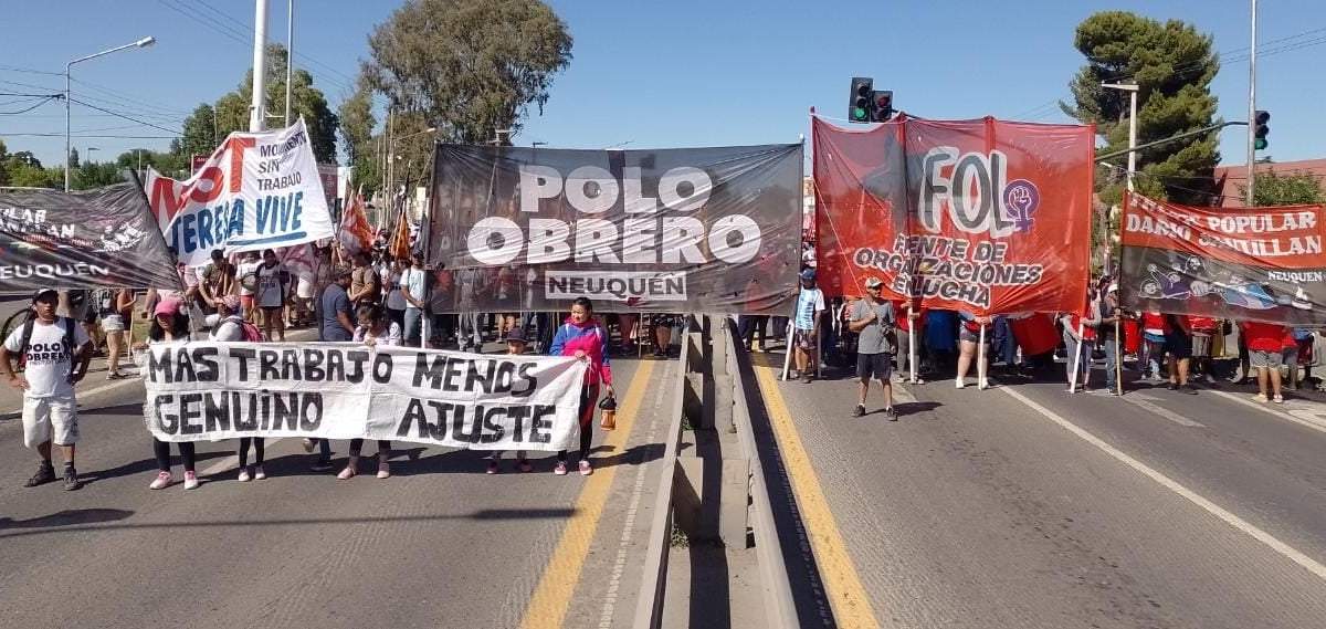 La Unidad Piquetera realizará cortes en los puentes carreteros y la autovía norte. Fuente: (Unidad Piquetera)