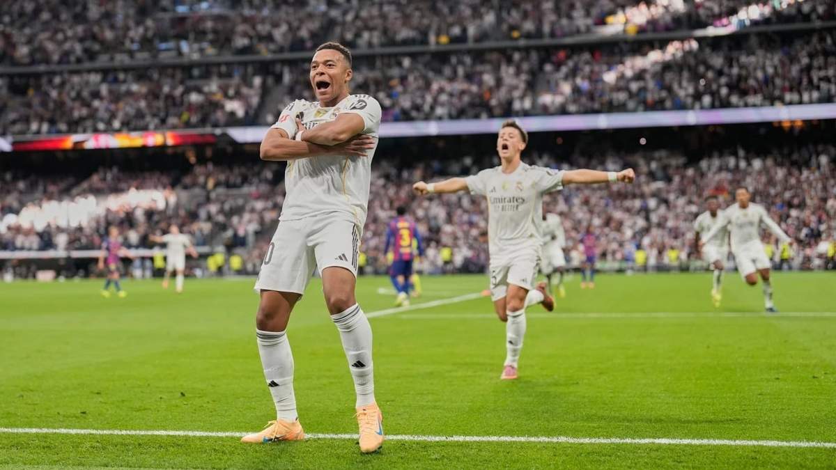 Mbappé y Bellingham anotaron en la victoria del Real Madrid 2-1 ante el Barcelona