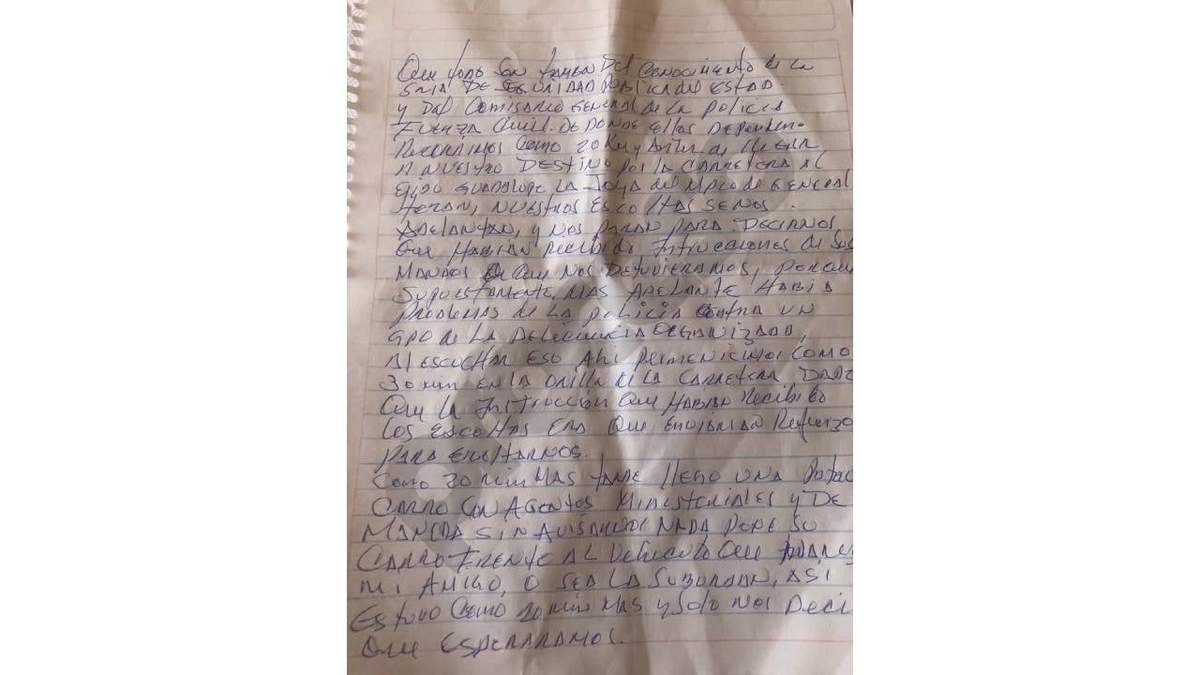 La carta escrita por el exgobernador Jaime Rodríguez Calderón, El Bronco