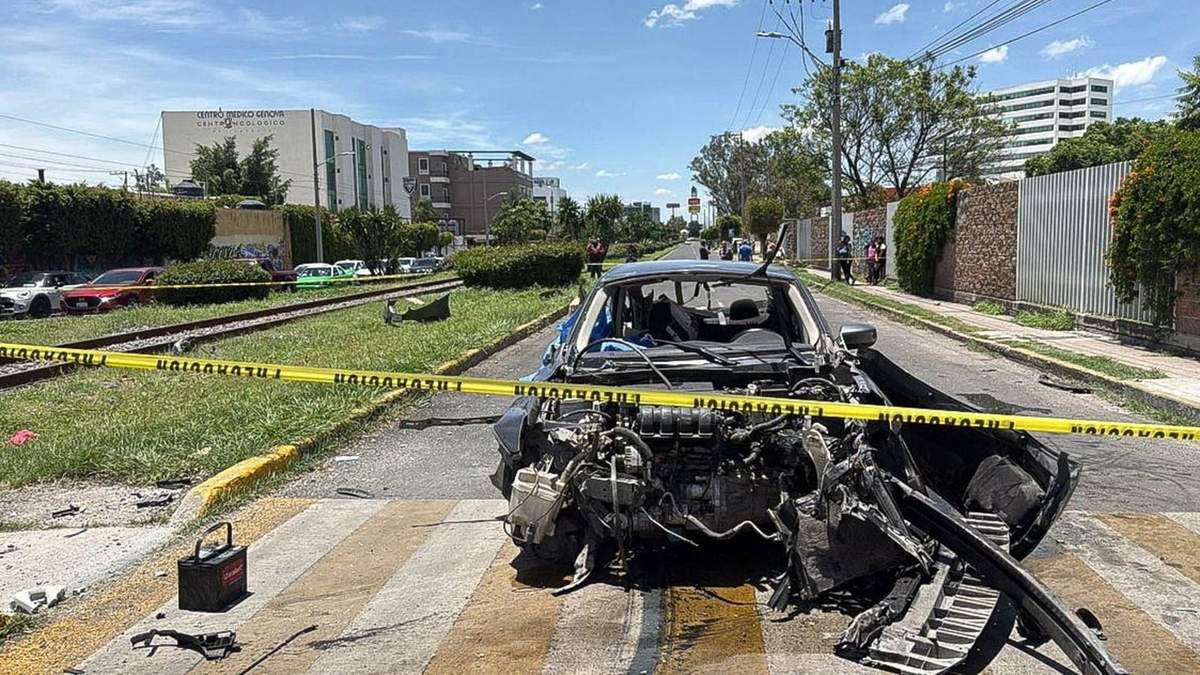 Uno de los vehículos afectados