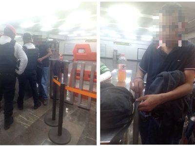 Hombre ebrio baja a las vías del Metro Hidalgo en la Línea 3; interrumpen servicio para rescatarlo