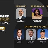 Andrea Bocelli, una de las figuras del sorteo con un panel ajeno al fútbol