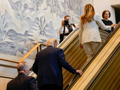 Trump se queja de escalera y teleprompter; la ONU culpa al equipo del presidente (Video)