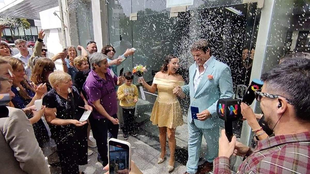 Matías Alé se casó con Martina Vignolo en Mar del Plata.