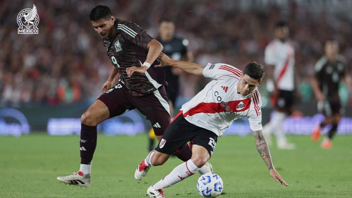 Partido entre México y River Plate