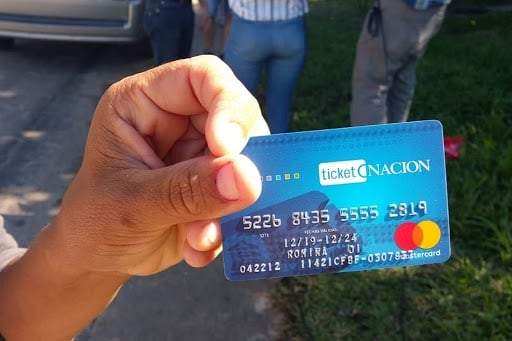 Tarjetas AlimentAR. Fuente: (Twitter)