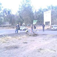 Desocupados de la UOCRA bloquean la Ruta Provincial 7